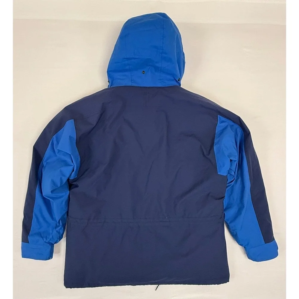 Haute Route Men's Gore-Tex Down Parka Jacket Blue Navy‎ Insulated Hooded Size L